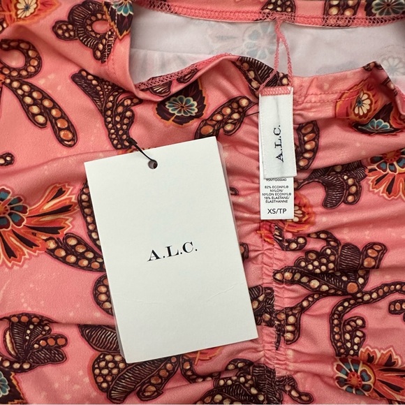 NWT ALC Ansel Rash Guard Size Extra Small XS Pink - Picture 5 of 5